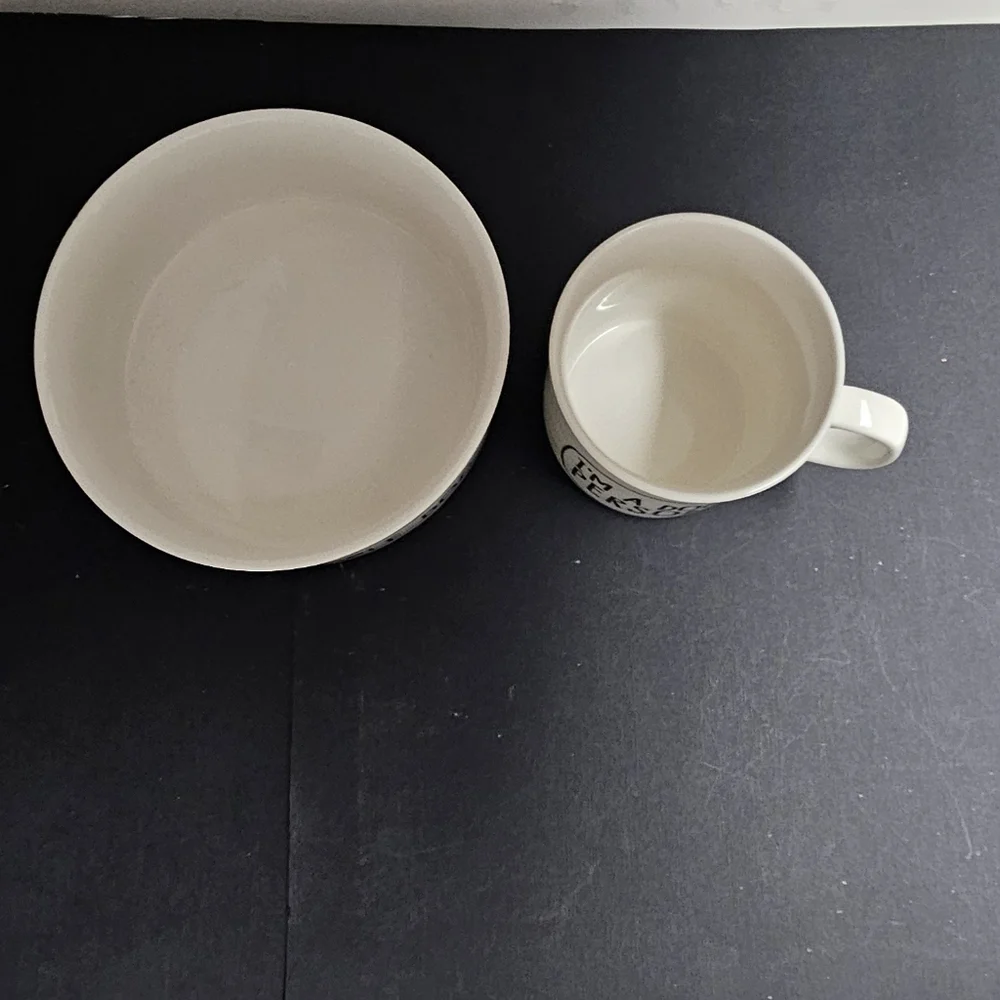 Howligans Ceramic Dog Bowl & Mug NEW in Box